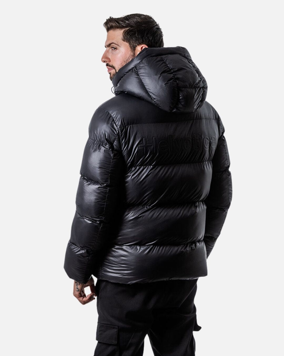 Helvetica Silver 2 Down Jacket - Black