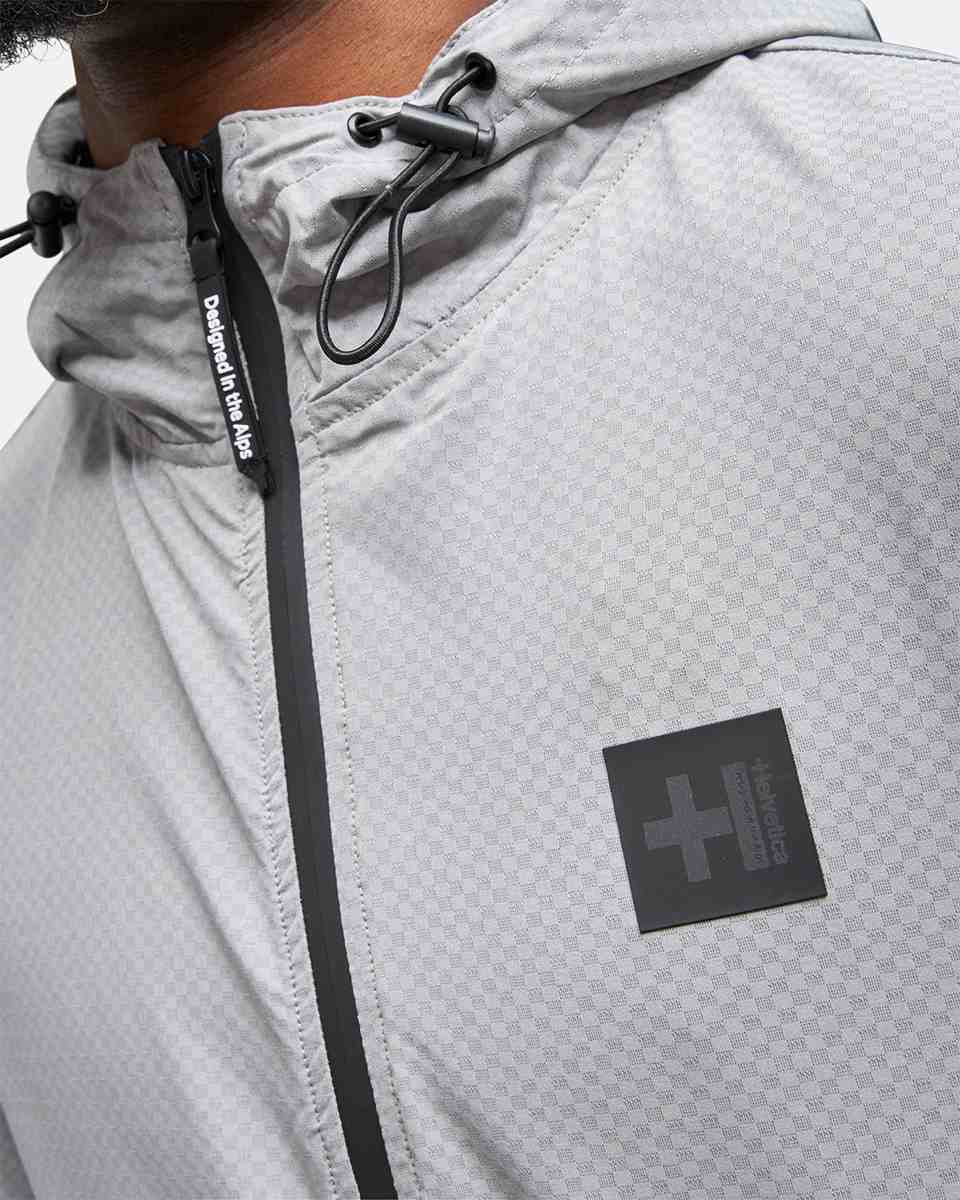 Helvetica Comet Hooded Jacket - Grey