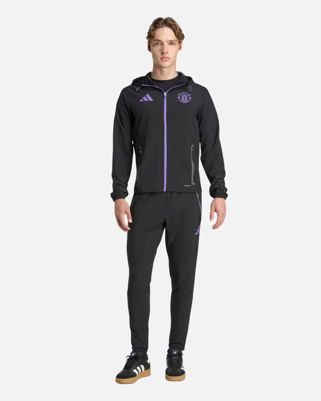 Veste de survêtement Manchester United 2025/2026 - Noir/Violet