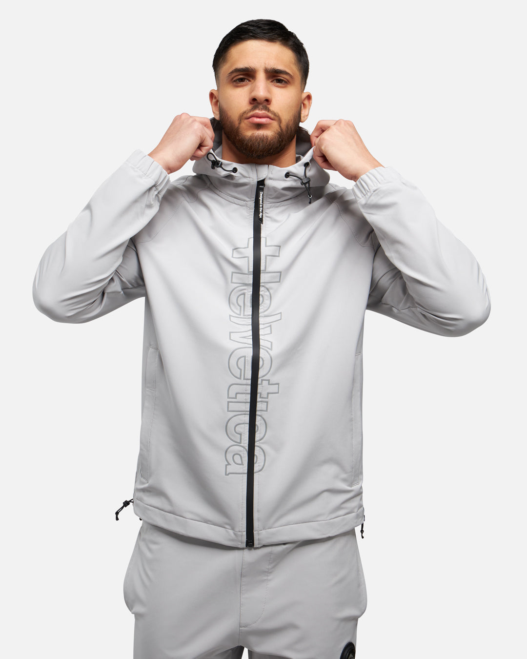 Helvetica Bahia Jacket - Light Gray