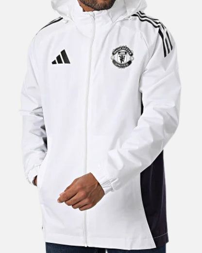 Manchester United 2025/2026 Jacket - White/Black