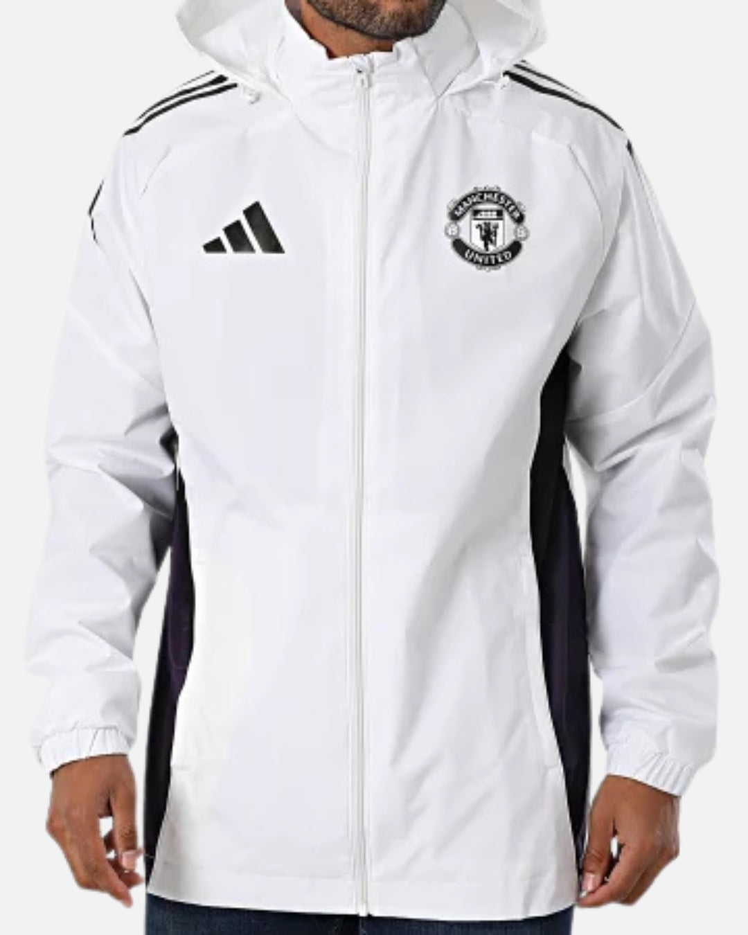 Manchester United 2025/2026 Jacket - White/Black