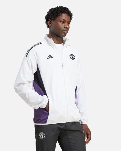 Veste de Survêtement Manchester United 2025/2026 - Blanc/Violet