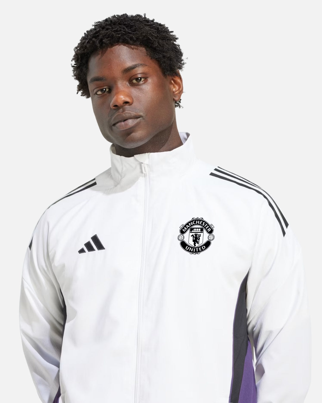 Veste de Survêtement Manchester United 2025/2026 - Blanc/Violet