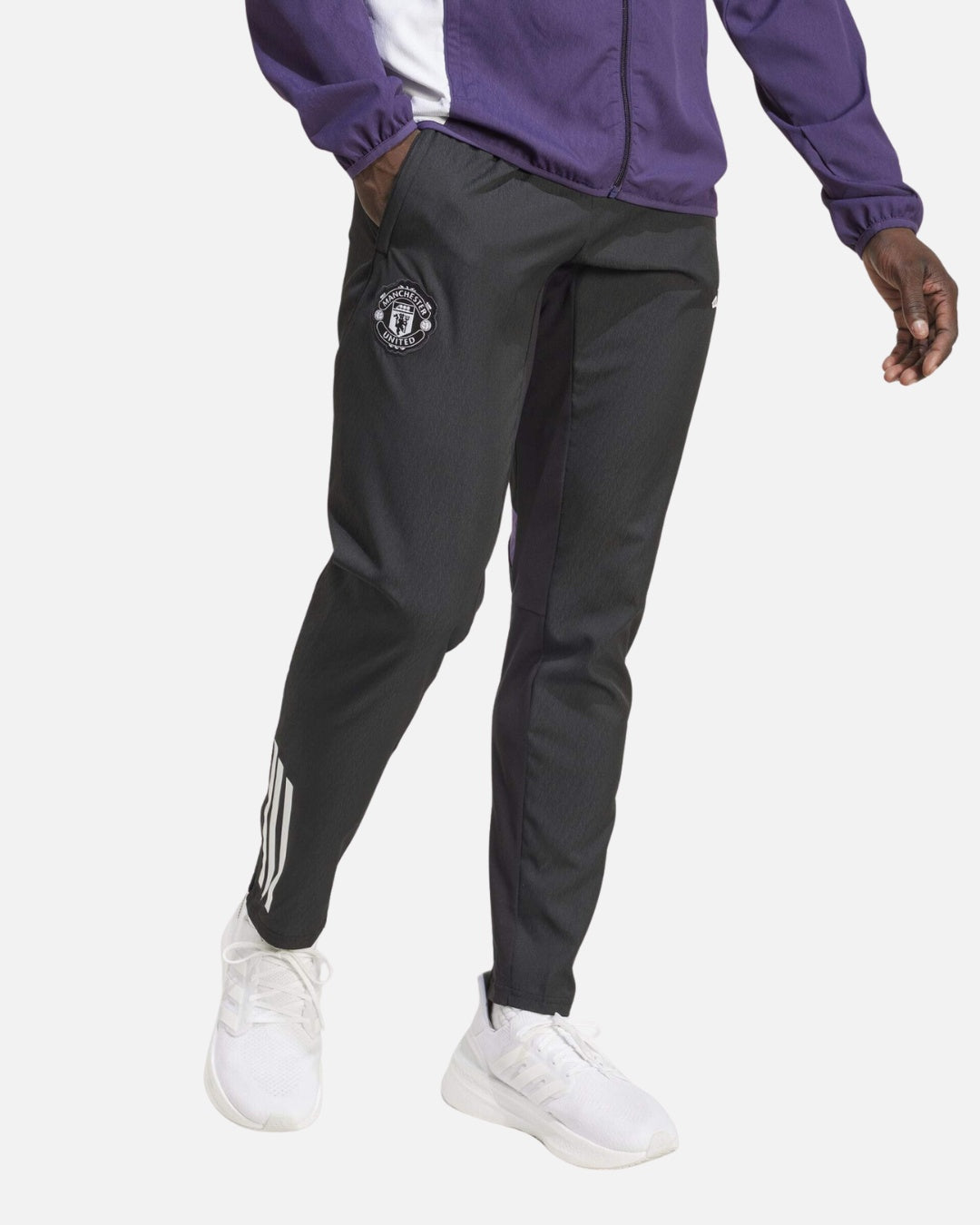 Manchester United 2025/2026 Tracksuit Bottoms - Black/Purple