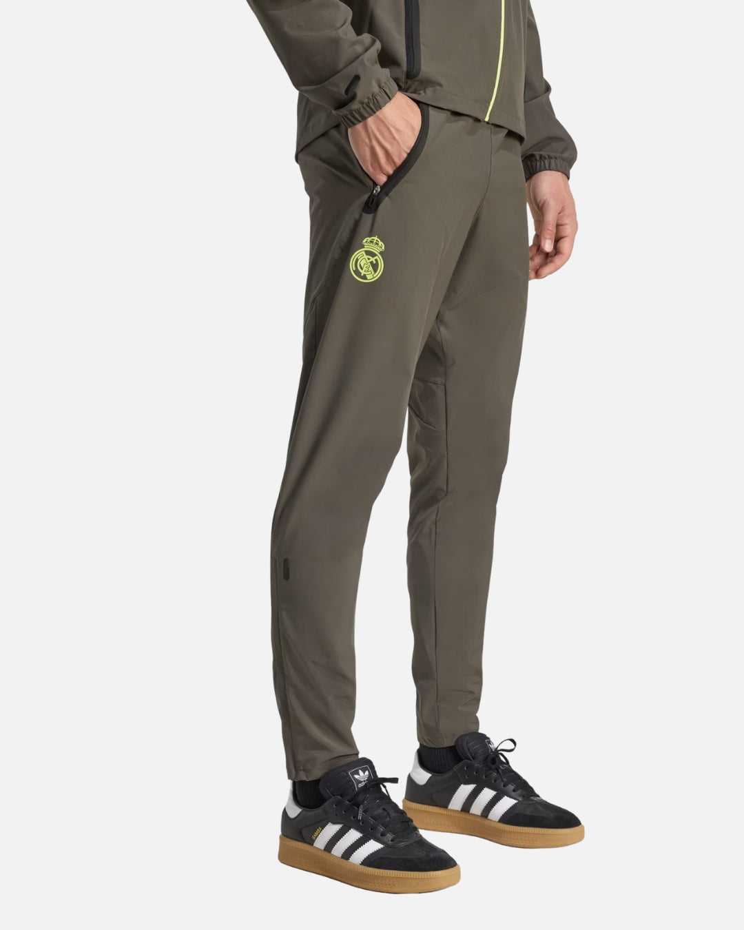 Real Madrid 2025/2026 Tracksuit Bottoms - Khaki