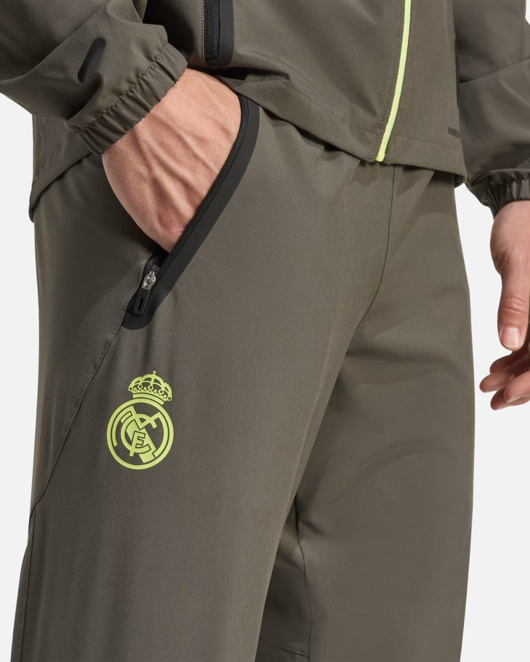 Real Madrid 2025/2026 Tracksuit Bottoms - Khaki