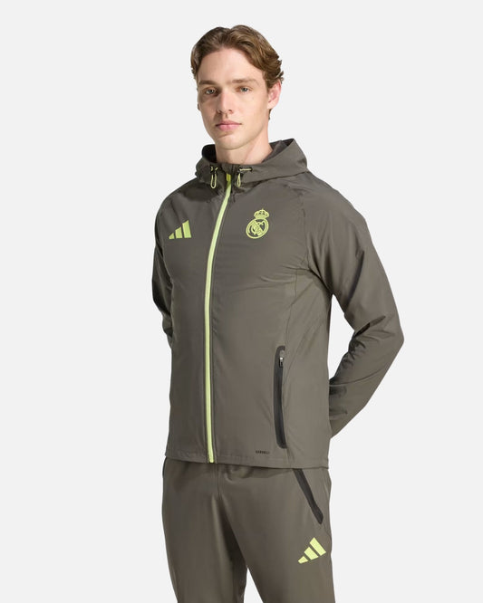 Real Madrid 2025/2026 Track Jacket - Khaki