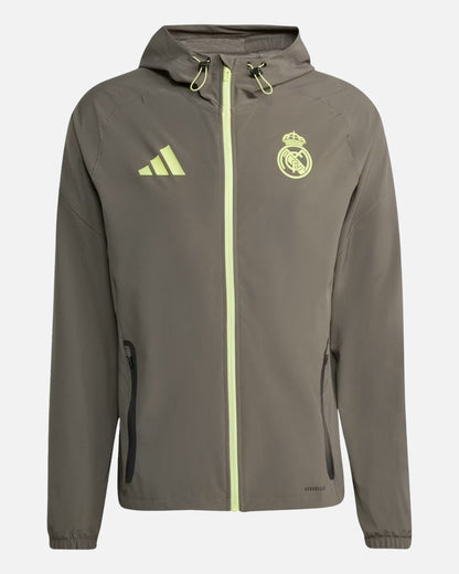 Veste de survêtement Real Madrid 2025/2026 - Kaki