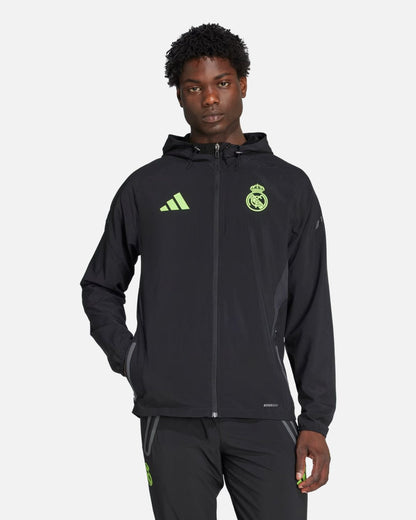 Veste de survêtement Real Madrid 2025/2026 - Noir/Vert