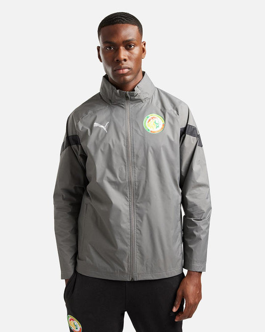 Senegal Windbreaker Jacket - Grey/Black