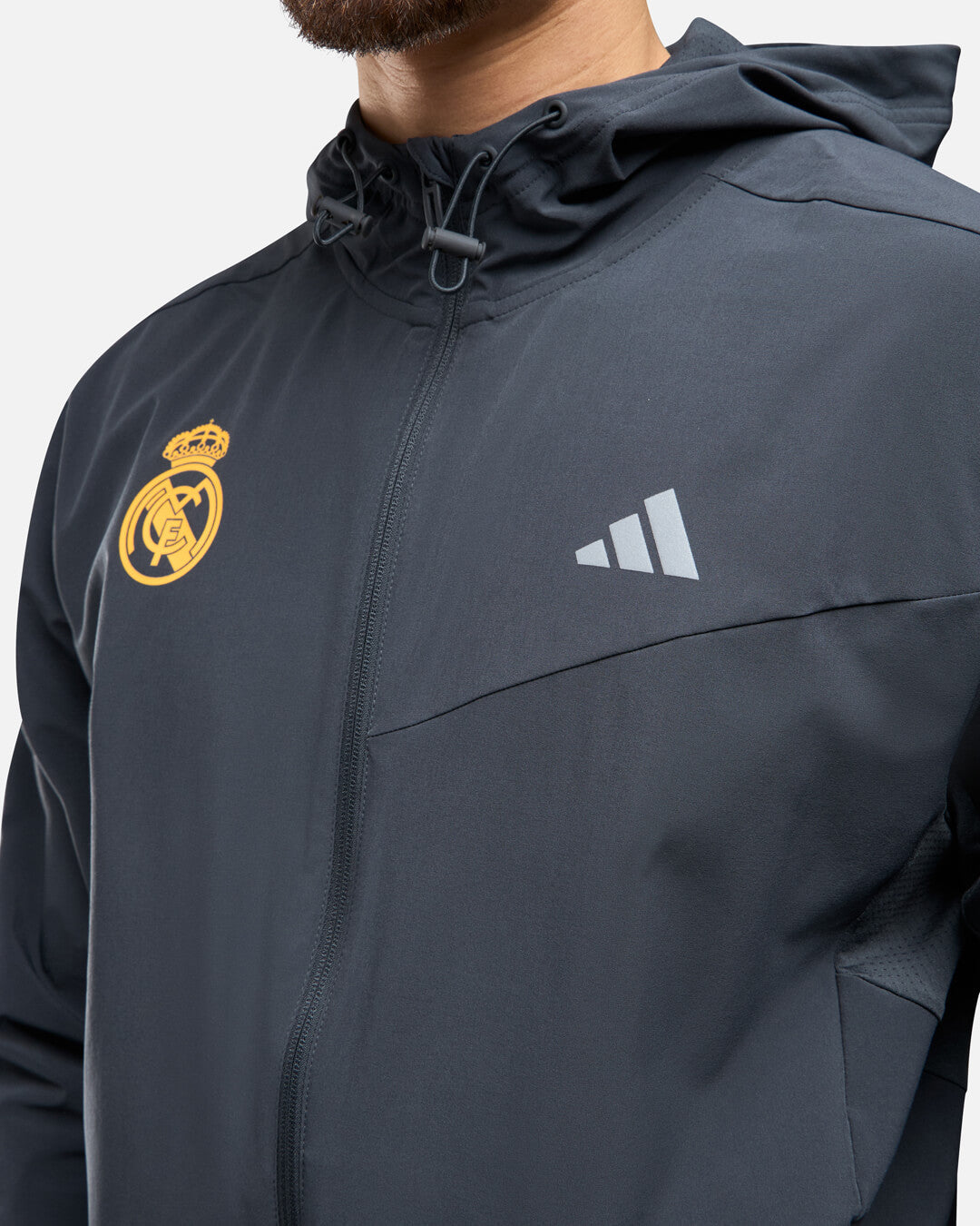 Real Madrid 2025 Track Jacket - Anthracite Grey