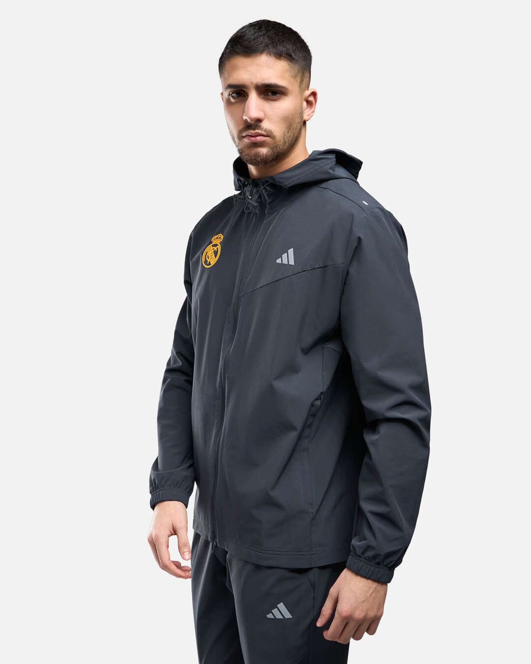 Real Madrid 2025 Track Jacket - Anthracite Grey