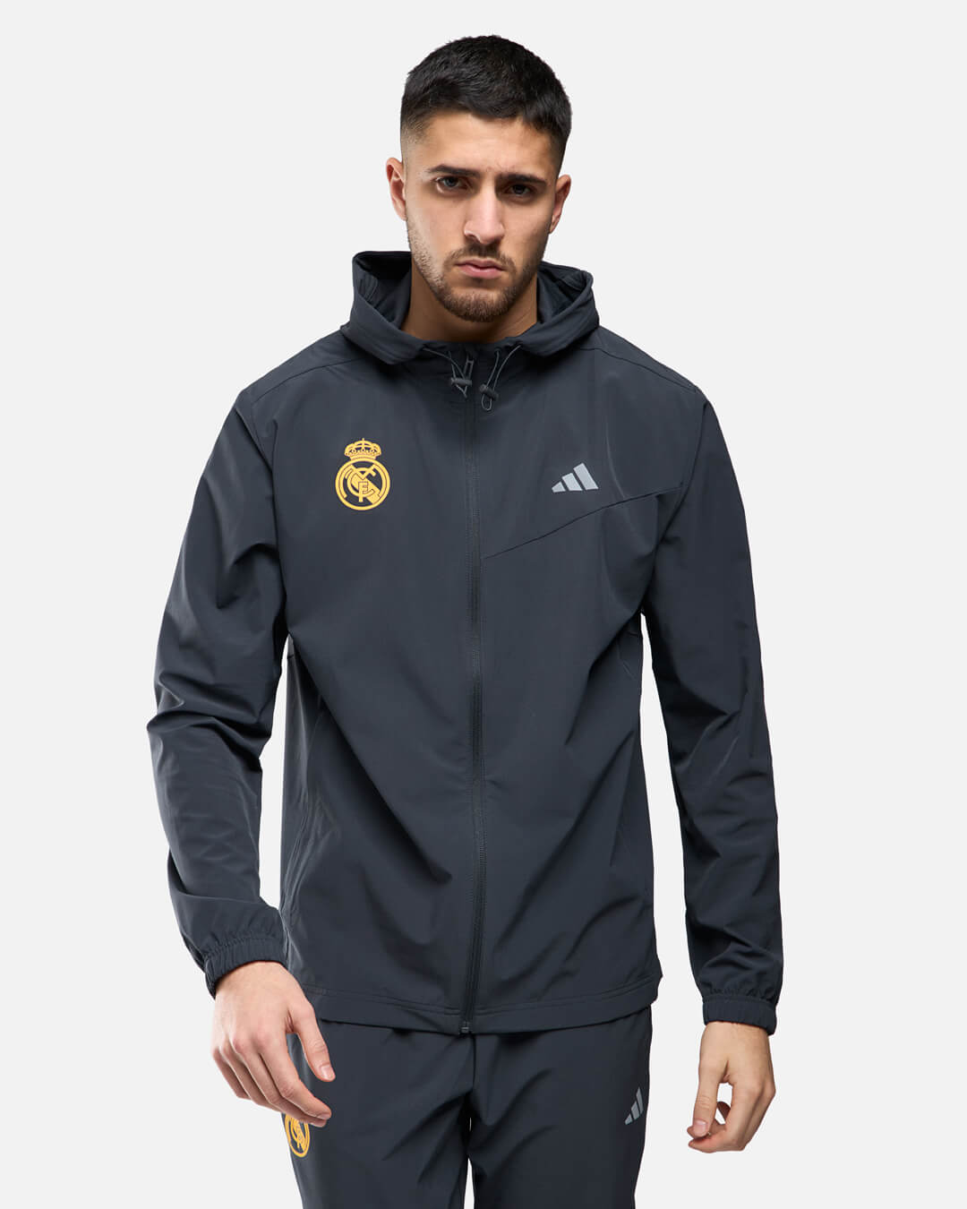 Real Madrid 2025 Track Jacket - Anthracite Grey