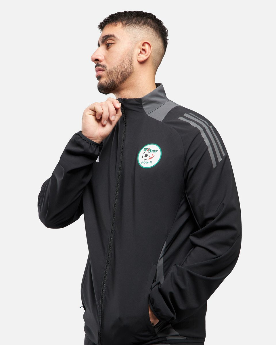 Algeria 2025 Tracksuit Jacket - Black/Grey
