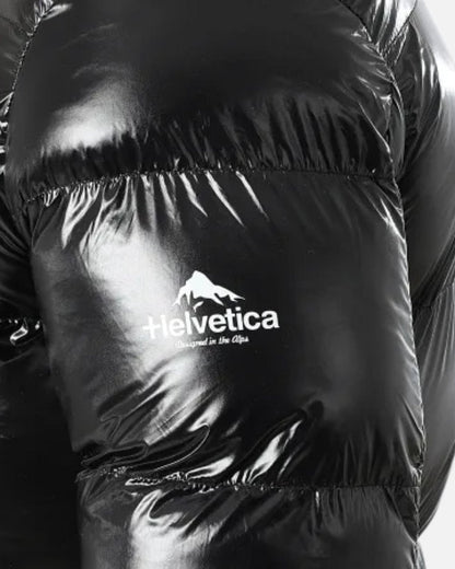 Doudoune avec Cagoule Intégrée Helvetica Cosmos - Noir