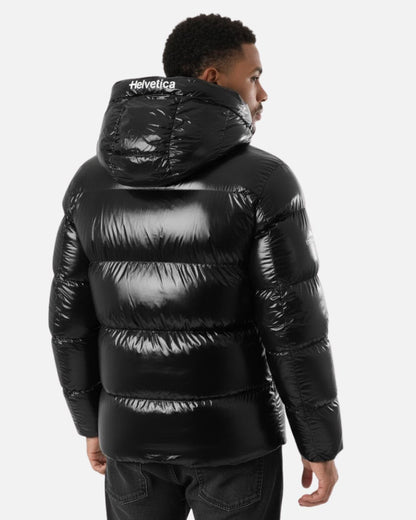 Doudoune avec Cagoule Intégrée Helvetica Cosmos - Noir