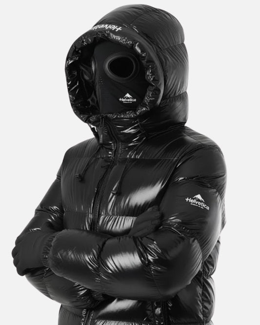 Doudoune avec Cagoule Intégrée Helvetica Cosmos - Noir