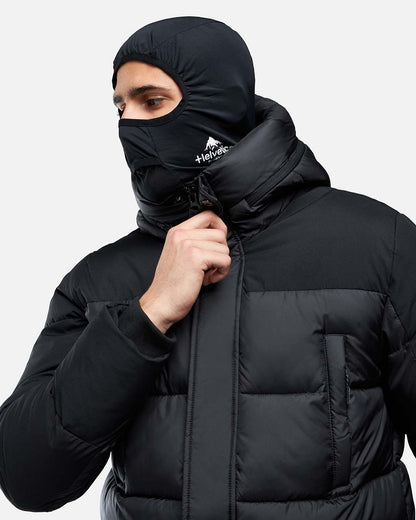 Helvetica Ricky 2 down jacket with integrated hood - Black