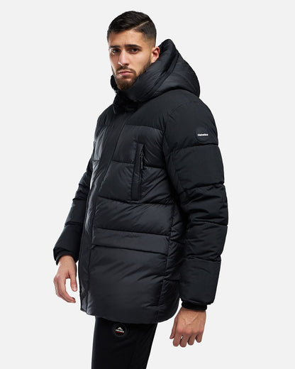 Helvetica Ricky 2 down jacket with integrated hood - Black