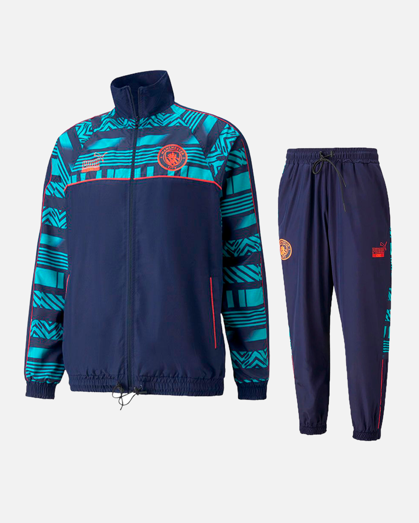 Manchester City Heritage King Tracksuit - Blue