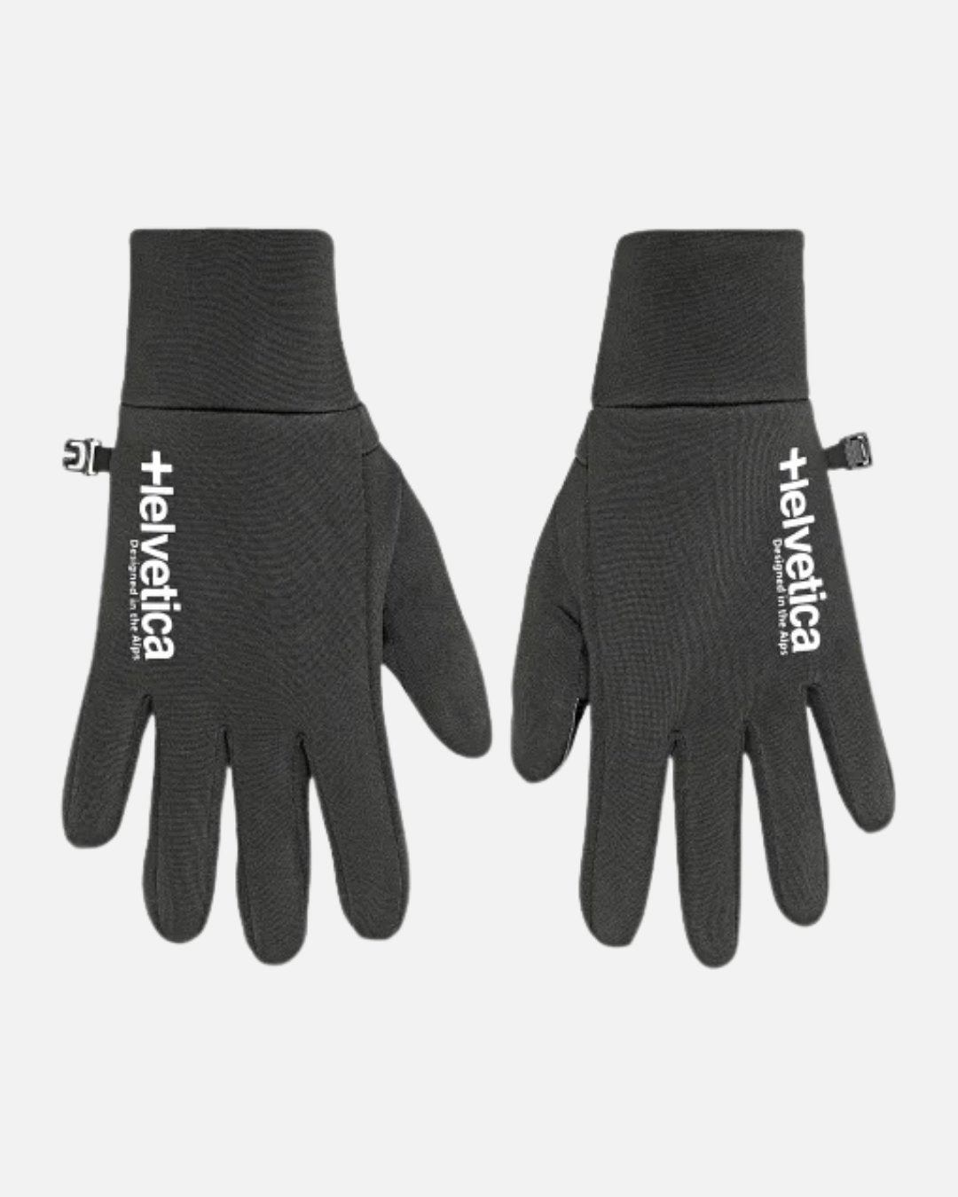 Helvetica Speed ​​Gloves - Black
