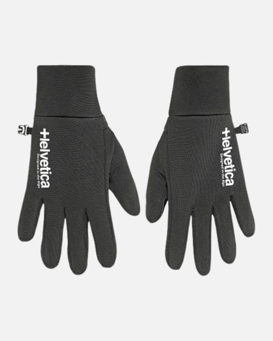 Helvetica Speed ​​Gloves - Black