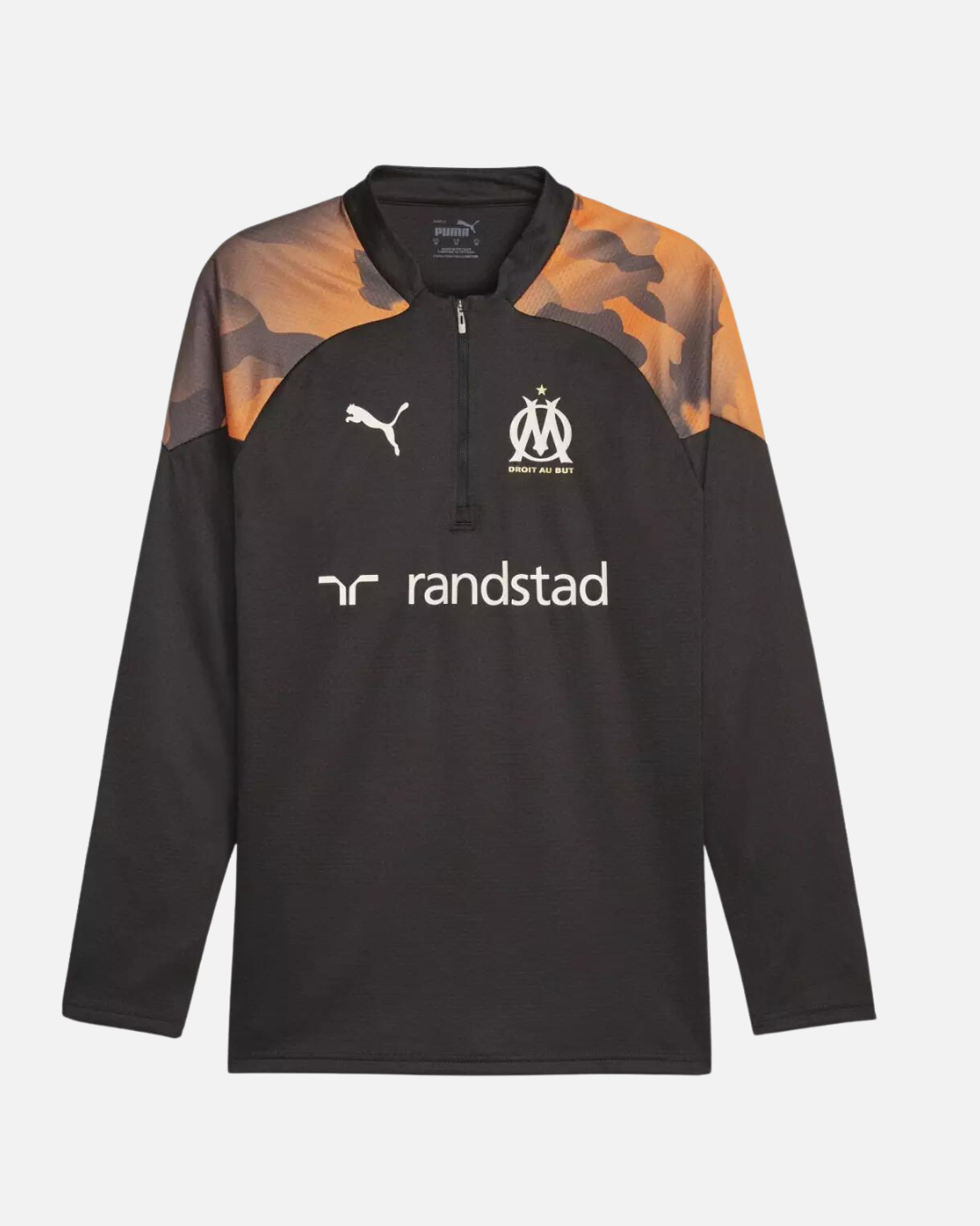 Haut d'entrainement OM - Noir/Orange