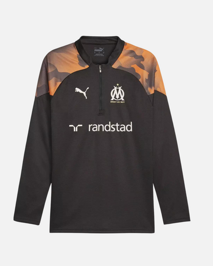 Haut d'entrainement OM - Noir/Orange