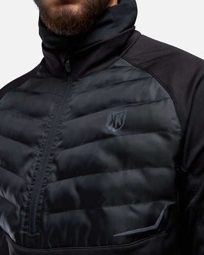 FK Rocks 1/2 Zip Top with Integrated Hood - Black