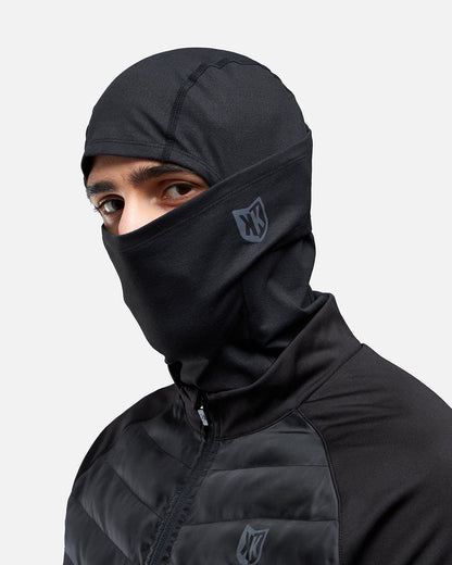 FK Rocks 1/2 Zip Top with Integrated Hood - Black