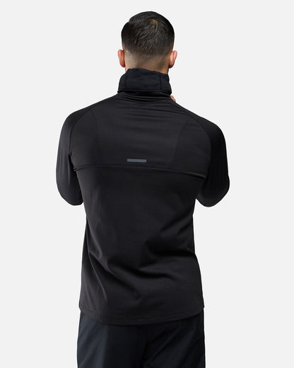 FK Rocks 1/2 Zip Top with Integrated Hood - Black