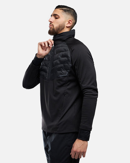 FK Rocks 1/2 Zip Top with Integrated Hood - Black