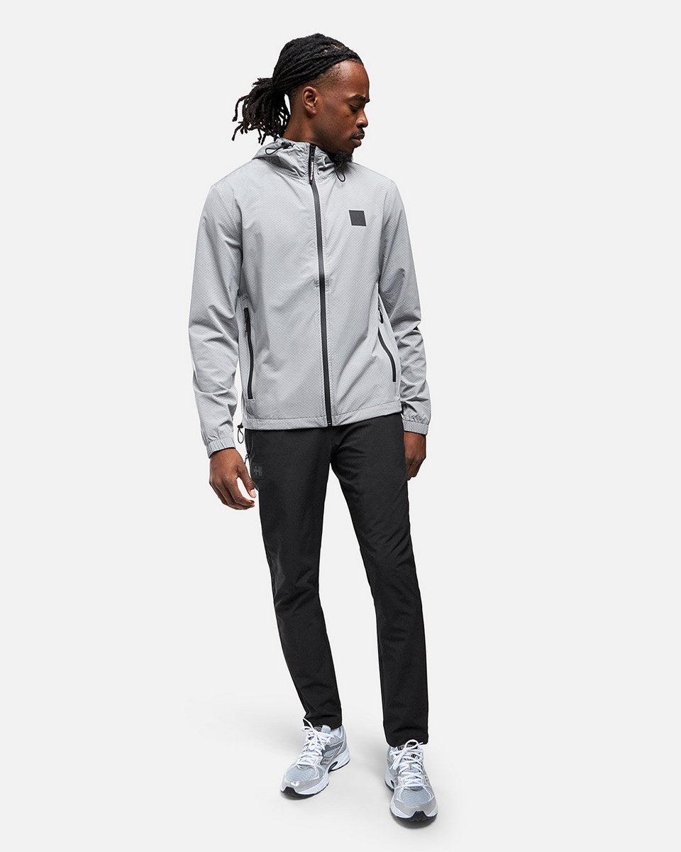 Helvetica Comet Hooded Jacket - Grey