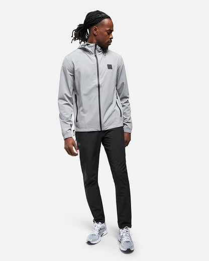Helvetica Comet Hooded Jacket - Grey