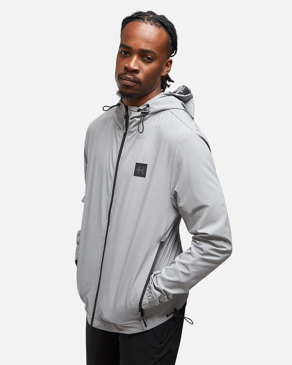 Helvetica Comet Hooded Jacket - Grey