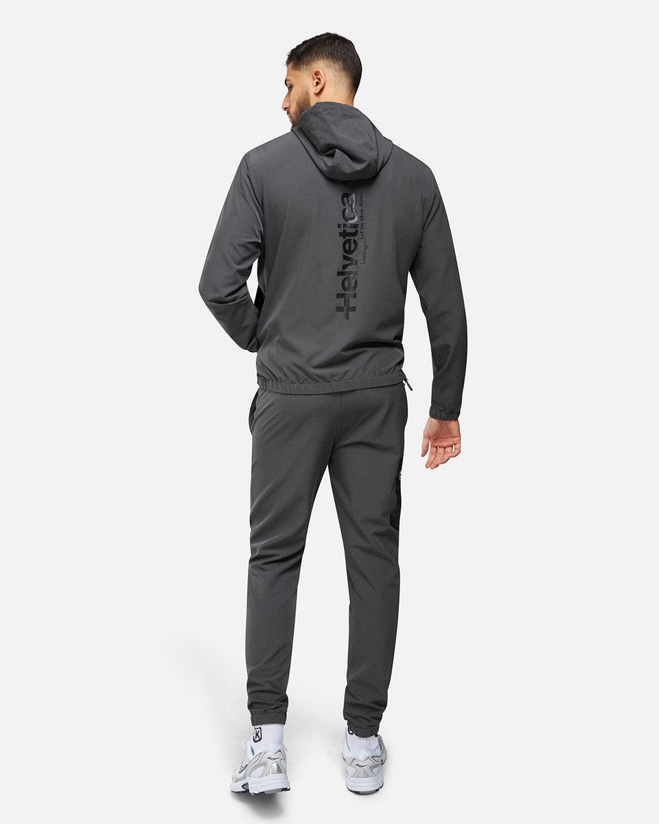 Helvetica Neptune Hooded Jacket - Grey