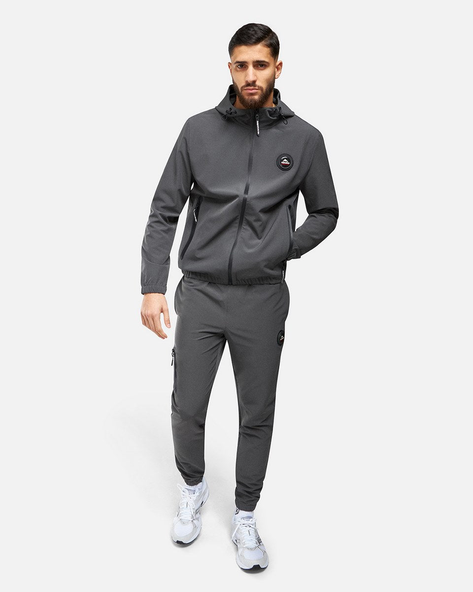 Helvetica Neptune Hooded Jacket - Grey