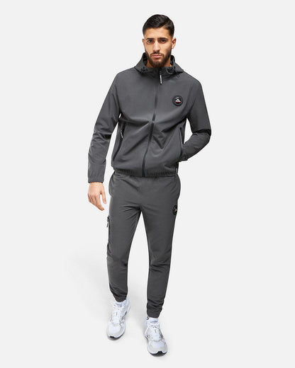 Helvetica Neptune Hooded Jacket - Grey