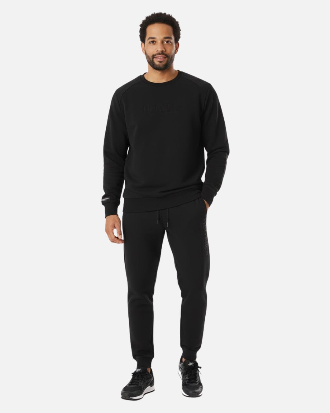 Helvetica Polar Tracksuit Bottoms - Black
