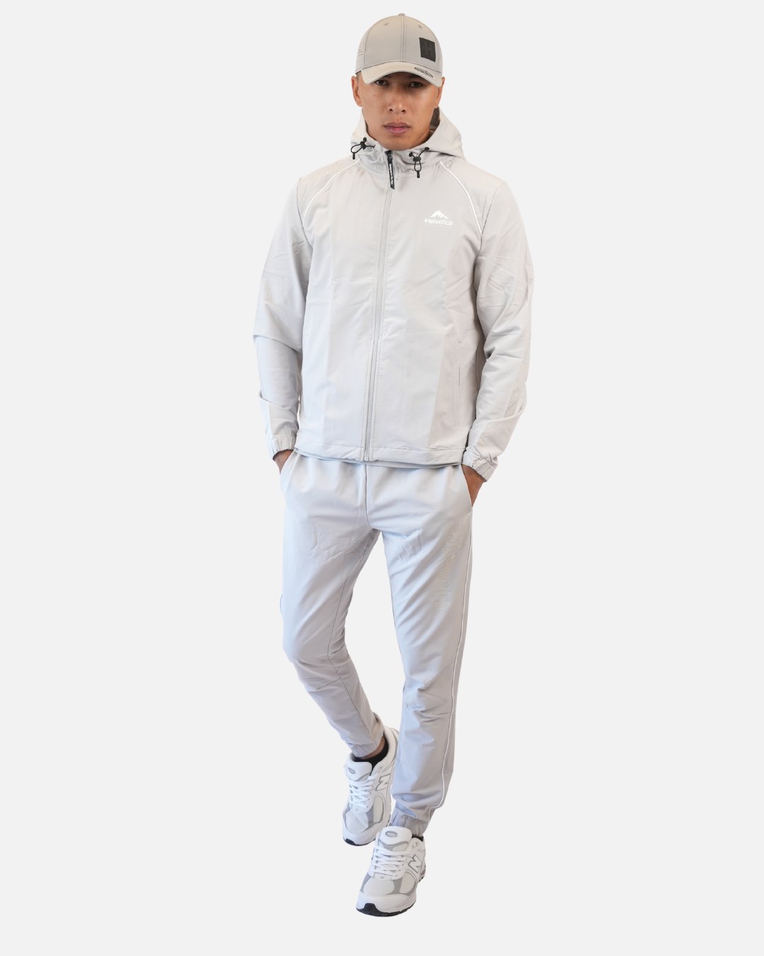 Helvetica Wells Tracksuit Bottoms - Grey