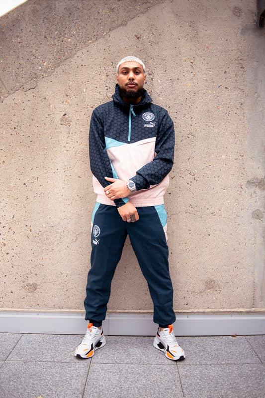 Manchester City Tracksuit Bottoms - Blue/Beige