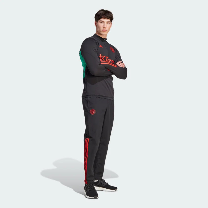 Manchester United Tracksuit Bottoms - Black/Red