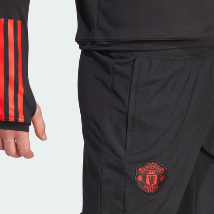 Manchester United Tracksuit Bottoms - Black/Red