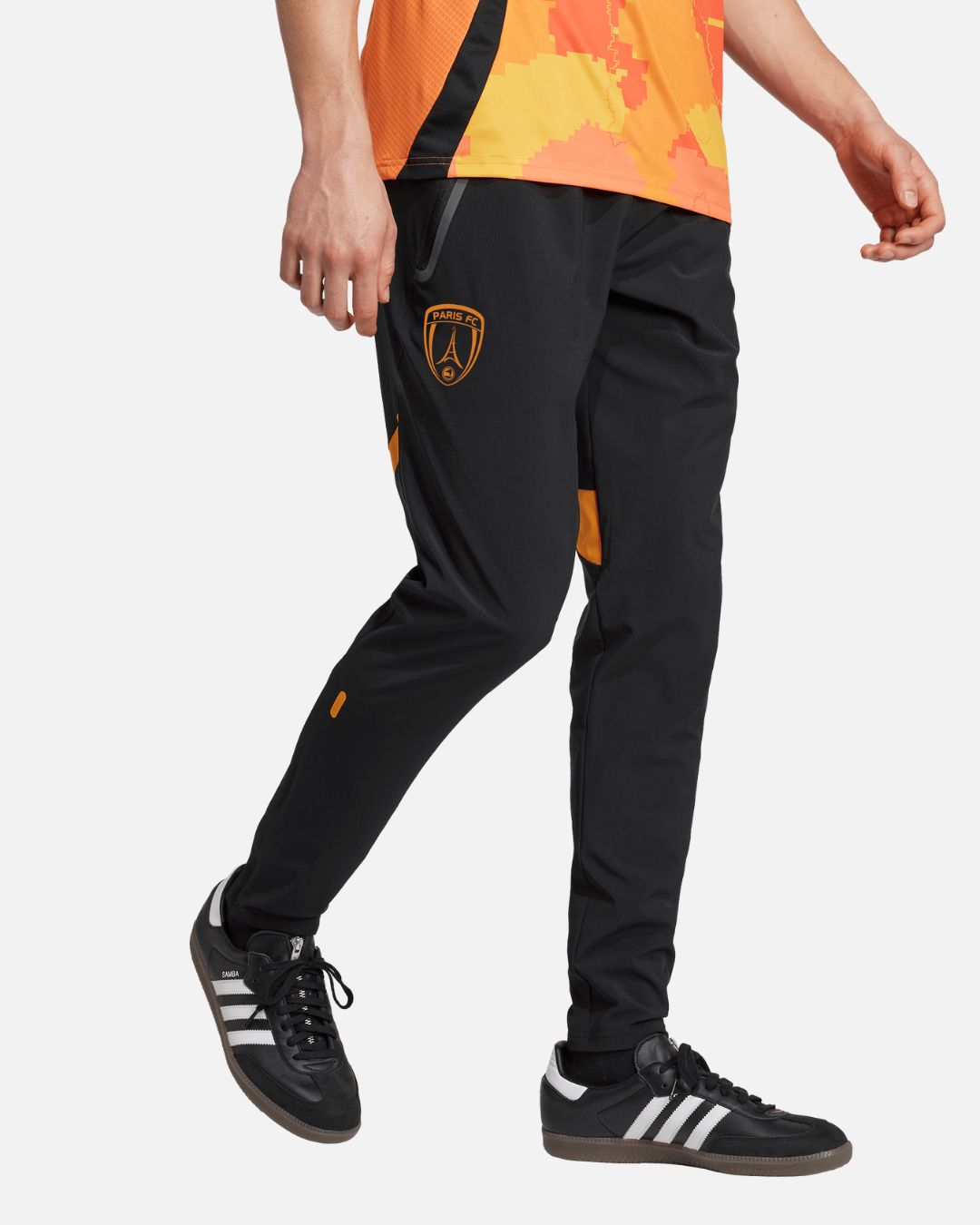 Paris FC x Jefe Tracksuit Bottoms - Black/Orange