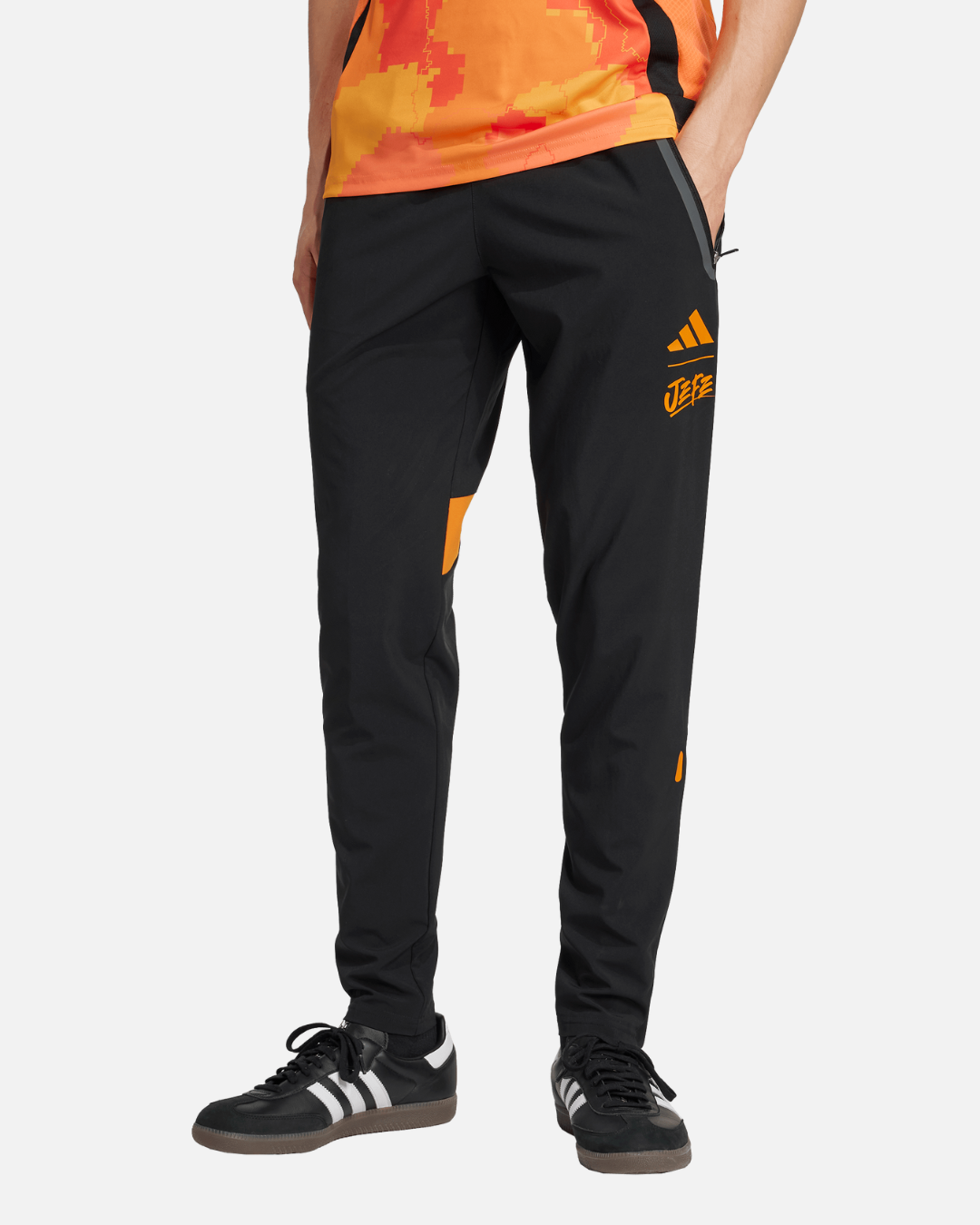 Paris FC x Jefe Tracksuit Bottoms - Black/Orange