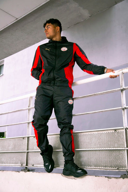 PSV Eindhoven Tracksuit Bottoms - Black/Red