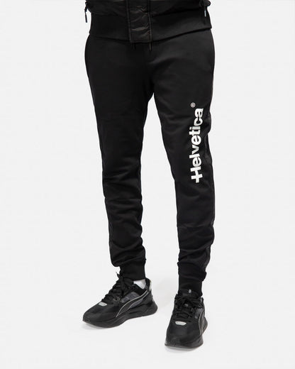 Helvetica Farel Tracksuit Bottoms - Black/White