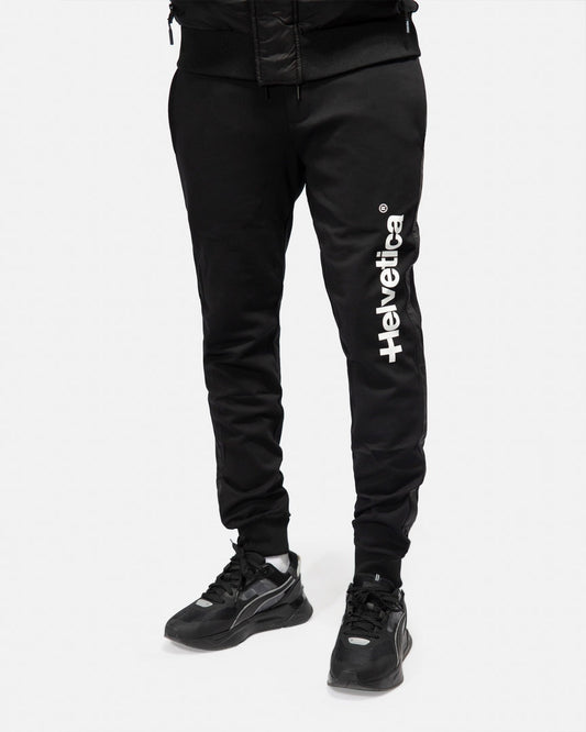 Helvetica Farel Tracksuit Bottoms - Black/White