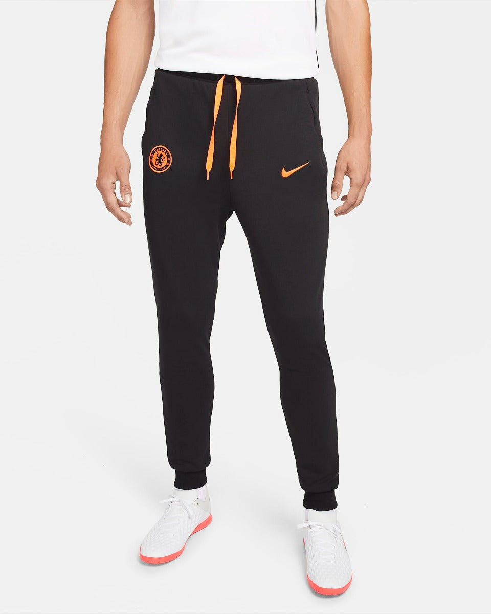 Chelsea Fleece Pants - Black/Blue/Orange 
